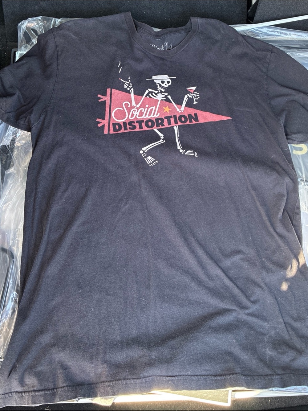 Social Distortion tour shirt 2017 black kat